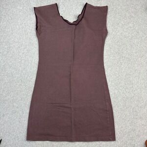 Shade Womens Cap Sleeve Scoop Neck Layering Tee Shirt Plum Purple Size S